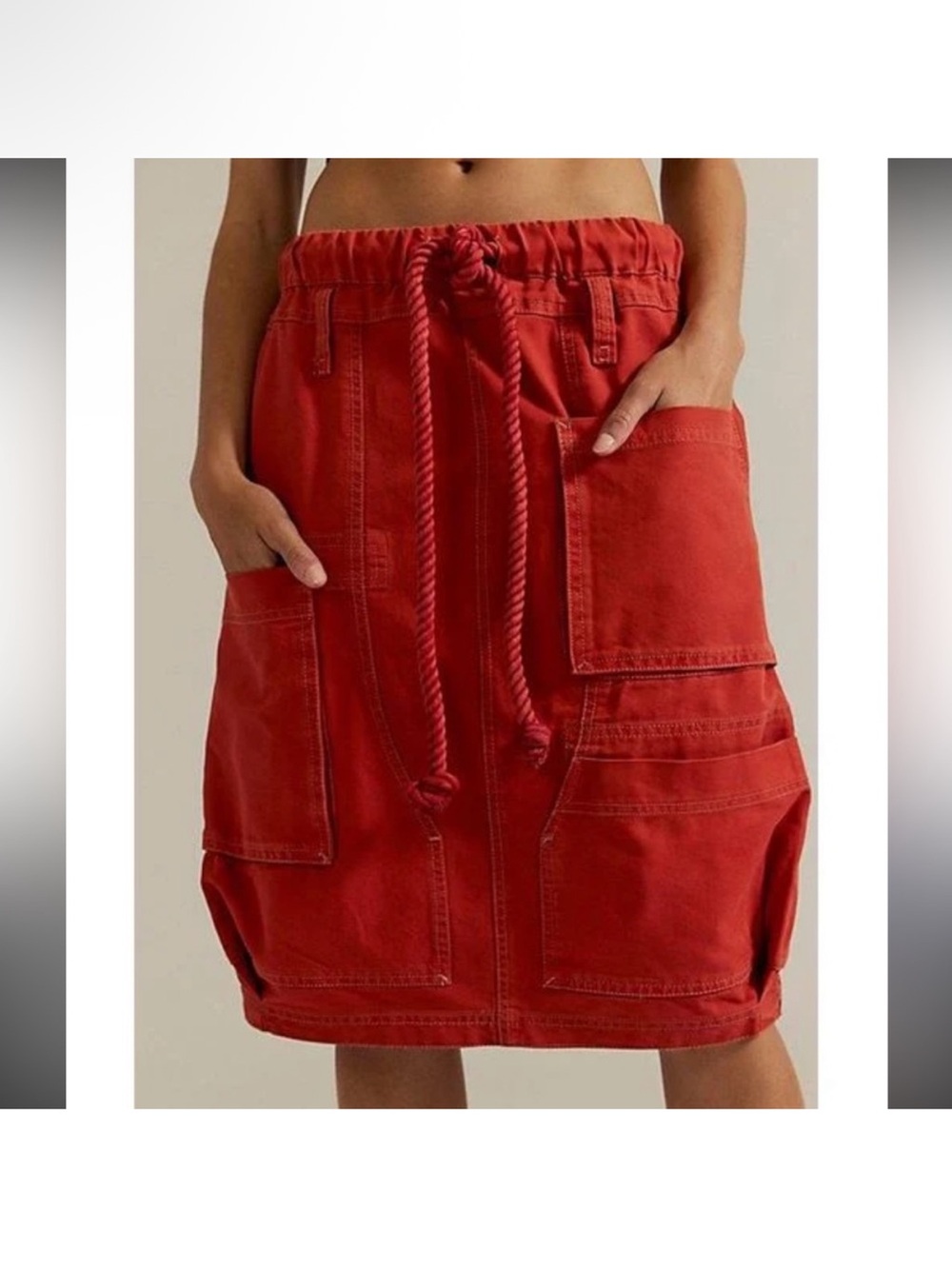 Free People Carmen Midi Cargo Skirt
